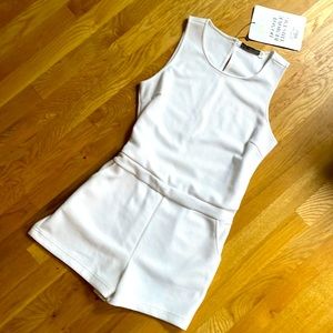 NWT Wyatt romper. Color is Ecru (white)